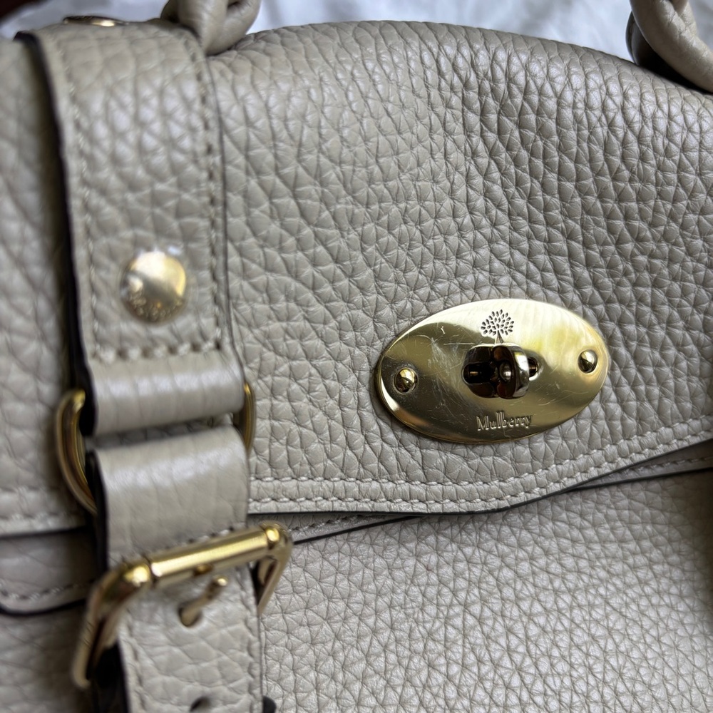 Mulberry Mini Alexa in Chalk - Picture 3 of 17